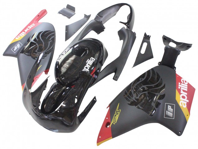 Beste Aprilia RS125 Motorrad Verkleidung 2000-2005 - Schwarz Rot Gelb