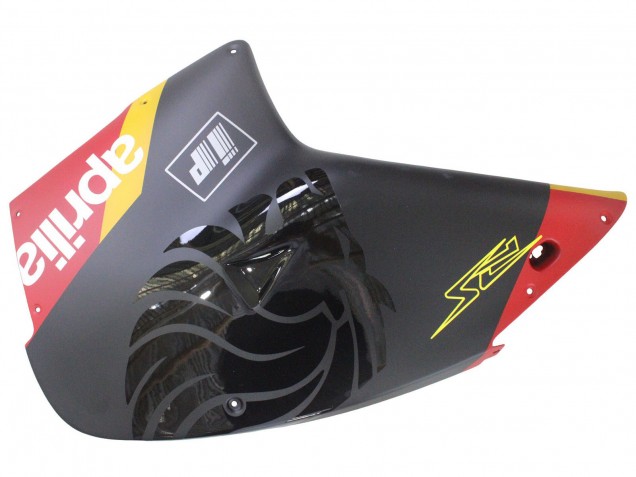 Beste Aprilia RS125 Motorrad Verkleidung 2000-2005 - Schwarz Rot Gelb