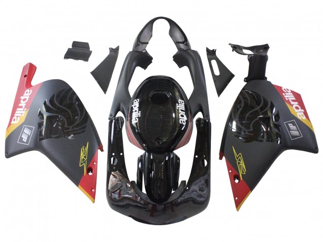 Beste Aprilia RS125 Motorrad Verkleidung 2000-2005 - Schwarz Rot Gelb