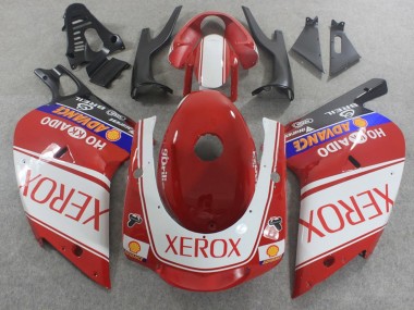 Beste Aprilia RS125 Motorrad Verkleidung 2000-2005 - Weiss Rot Blau Xerox