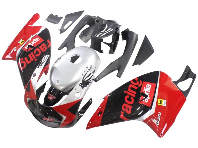 Beste Aprilia RS125 Motorrad Verkleidung 2000-2005 - Rot Schwarz Silber Rennen