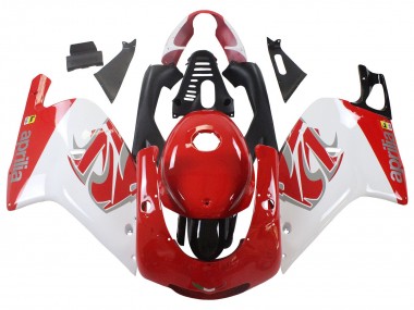 Beste Aprilia RS125 Motorrad Verkleidung 2000-2005 - Weiss Rot