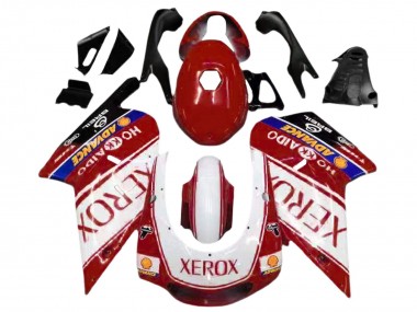 Beste Aprilia RS125 Motorrad Verkleidung 2000-2005 - Weiss Rot Gelb Blau Xerox