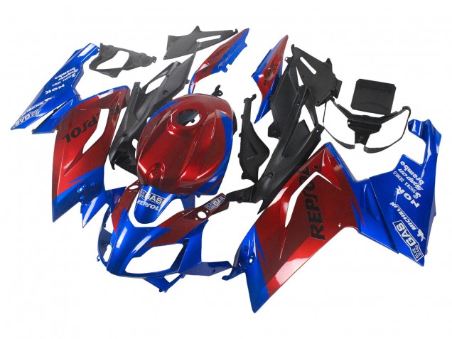 Beste Aprilia RS125 Motorrad Verkleidung 2006-2011 - Blau Rot