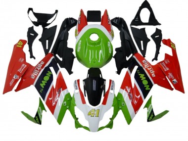 Beste Aprilia RS125 Motorrad Verkleidung 2006-2011 - Grun Weiss Rot Schwarz