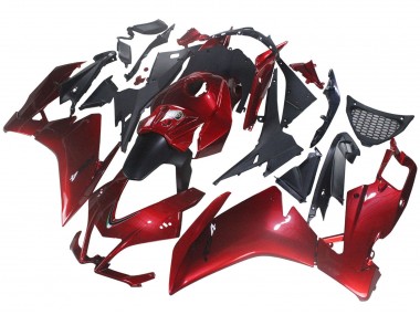 Beste Aprilia RS4 50 125 Motorrad Verkleidung 2012-2018 - Rot Matt Schwarz
