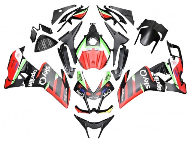 Beste Aprilia RS4 50 125 Motorrad Verkleidung 2012-2018 - Rot Grun Schwarz