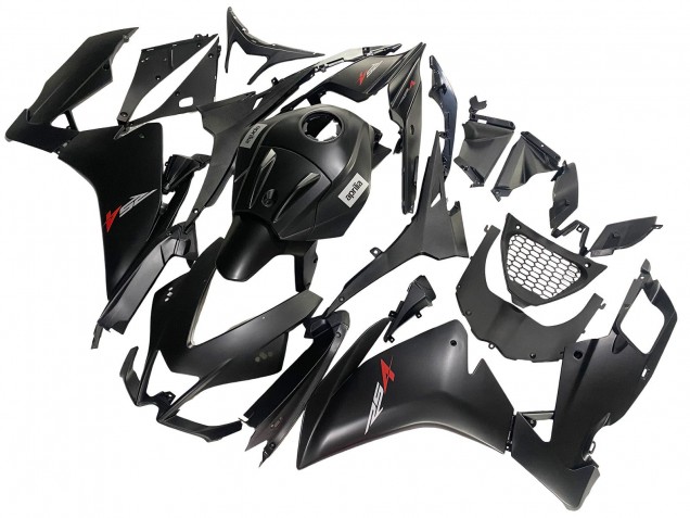 Beste Aprilia RS4 50 125 Motorrad Verkleidung Kit 2012-2018 - Matt Schwarz