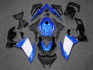 Beste Aprilia RS4 50 125 Motorrad Verkleidung 2012-2018 - Blau Weiss Glanzendes Schwarz