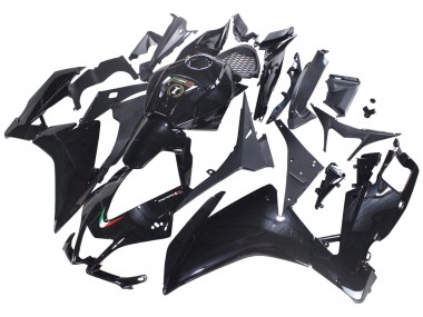 Beste Aprilia RS4 50 125 Motorrad Verkleidung 2012-2018 - Glanzendes Schwarz