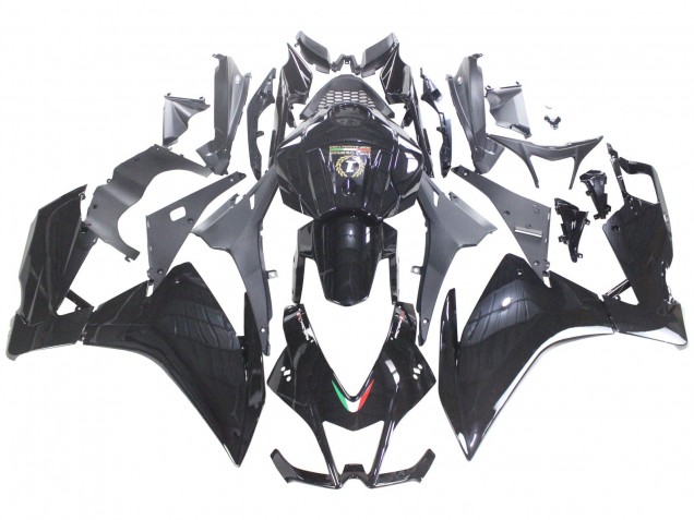 Beste Aprilia RS4 50 125 Motorrad Verkleidung 2012-2019 - Glanzendes Schwarz