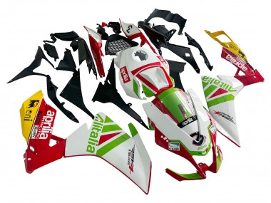 Beste Aprilia RS4 50 125 Motorrad Verkleidung 2012-2018 - Weiss Rot Grun Gelb Alitalia