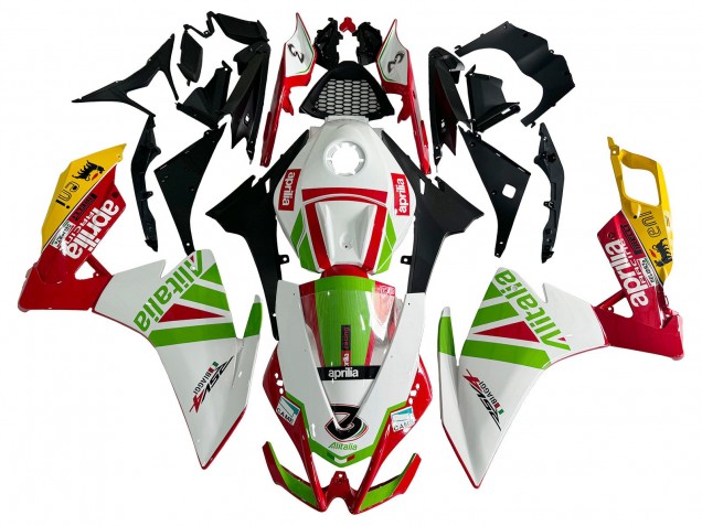 Beste Aprilia RS4 50 125 Motorrad Verkleidung 2012-2019 - Weiss Rot Grun Gelb Alitalia
