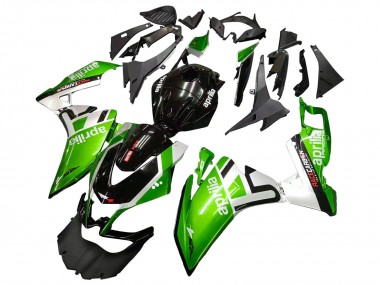Beste Aprilia RS4 50 125 Motorrad Verkleidung 2012-2018 - Weiss Grun Glanzendes Schwarz