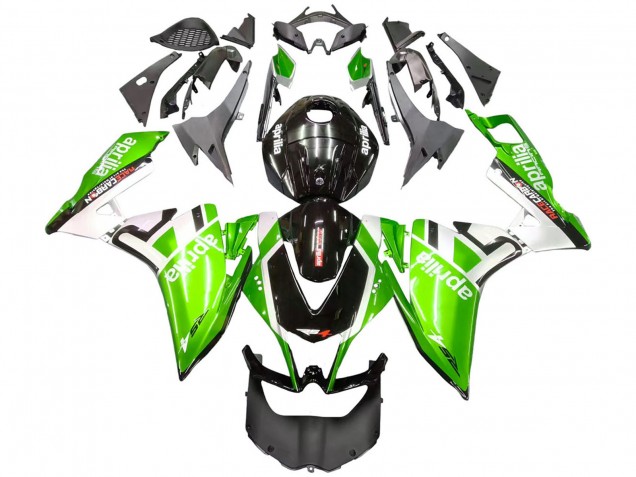Beste Aprilia RS4 50 125 Motorrad Verkleidung 2012-2018 - Weiss Grun Glanzendes Schwarz