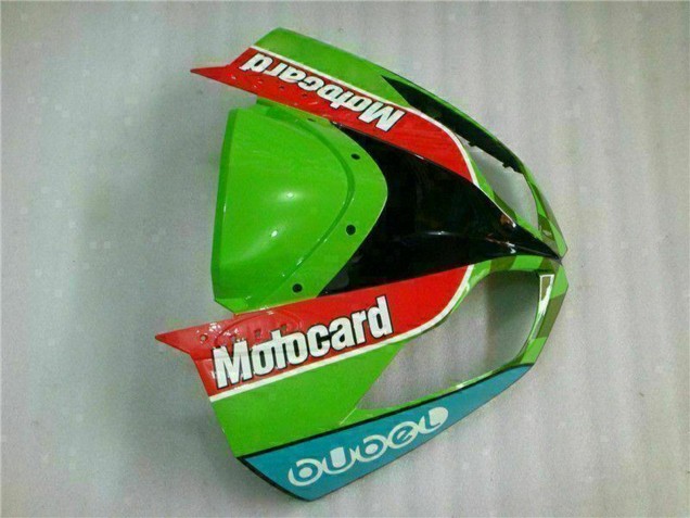 Beste Kawasaki ZX6R Motorrad Verkleidung 2009-2012 - Grun Weiss Rot Schwarz Blau Motocard