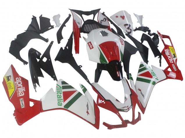 Beste Aprilia RS4 50 125 Motorrad Verkleidung Kit 2012-2019 - Weiss Rot Grun Gelb Alitalia