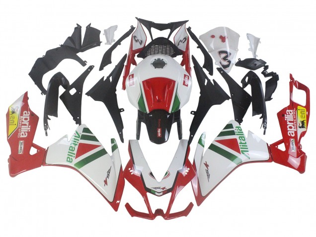 Beste Aprilia RS4 50 125 Motorrad Verkleidung Kit 2012-2019 - Weiss Rot Grun Gelb Alitalia