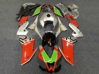 Beste Aprilia RS4 50 125 Motorrad Verkleidung 2012-2018 - Silber Rot Grun Glanzendes Schwarz