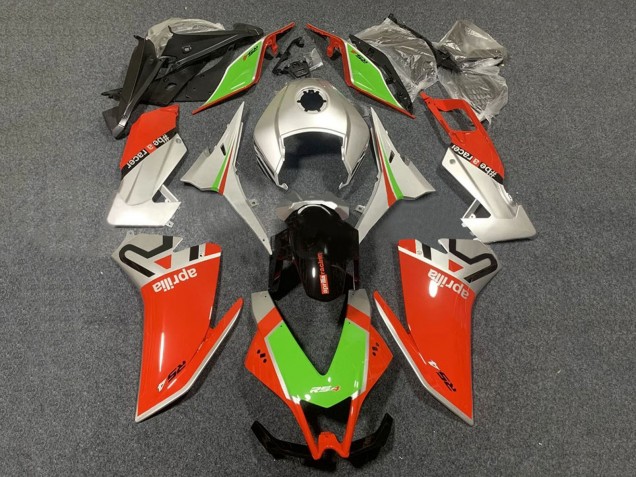 Beste Aprilia RS4 50 125 Motorrad Verkleidung 2012-2019 - Silber Rot Grun Glanzendes Schwarz