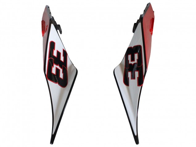Beste Aprilia RS4 50 125 Motorrad Verkleidung 2012-2019 - Silber Rot Glanzendes Schwarz