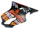 Beste Honda CBR600 F4i Motorrad Verkleidung 2004-2007 - Matt Schwarz Orange Rossi