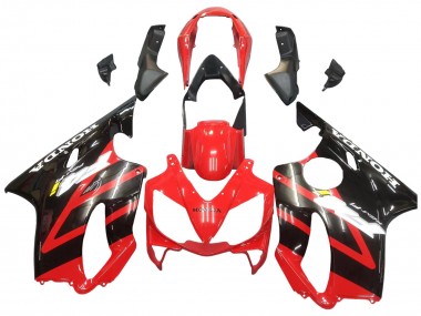 Beste Honda CBR600 F4i Motorrad Verkleidung 2004-2007 - Rot Glanzendes Schwarz