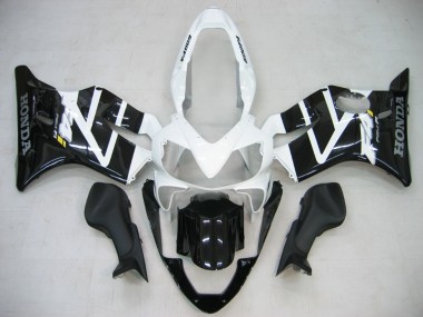 Beste Honda CBR600 F4i Motorrad Verkleidung 2004-2007 - Weiss Glanzendes Schwarz