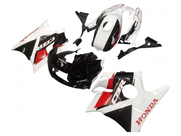Beste Honda CBR600 F2 Motorrad Verkleidung 1991-1994 - Weiss Rot Glanzendes Schwarz