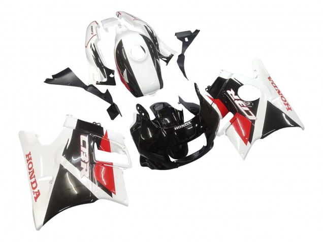 Beste Honda CBR600 F2 Motorrad Verkleidung 1991-1994 - Weiss Rot Glanzendes Schwarz