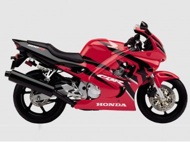 Beste Honda CBR600 F3 Motorrad Verkleidung 1997-1998 - Rot Glanzendes Schwarz