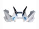 Beste Honda CBR600 F3 Motorrad Verkleidung 1997-1998 - Weiss Blau Glanzendes Schwarz