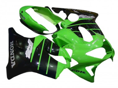 Beste Honda CBR600 F4 Motorrad Verkleidung 1999-2000 - Grun Glanzendes Schwarz
