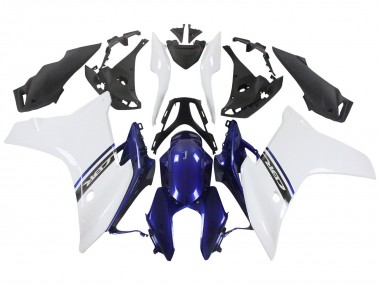 Beste Honda CBR600F Motorrad Verkleidung 2011-2013 - Weiss Blau