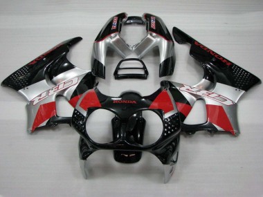 Beste Honda CBR900RR 893 Motorrad Verkleidung 1992-1993 - Silber Rot Glanzendes Schwarz