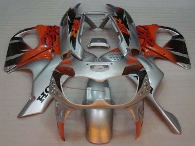 Beste Honda CBR900RR 893 Motorrad Verkleidung 1992-1993 - Silber Orange Glanzendes Schwarz