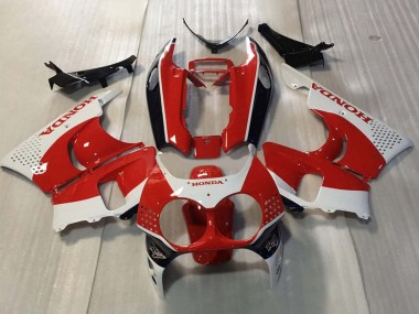 Beste Honda CBR900RR 893 Motorrad Verkleidung 1992-1993 - Weiss Rot Glanzendes Schwarz