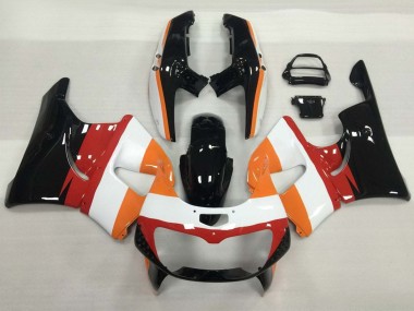 Beste Honda CBR900RR 893 Motorrad Verkleidung 1994-1995 - Orange Weiss Rot Glanzendes Schwarz