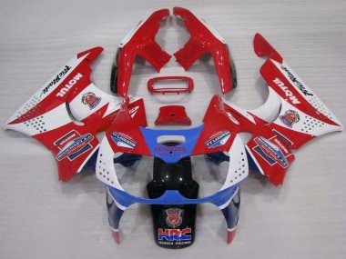 Beste Honda CBR900RR 893 Motorrad Verkleidung 1994-1995 - Weiss Rot Hellblau Motul