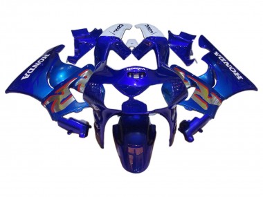 Beste Honda CBR900RR 919 Motorrad Verkleidung 1998-1999 - Weiss Blau Silber