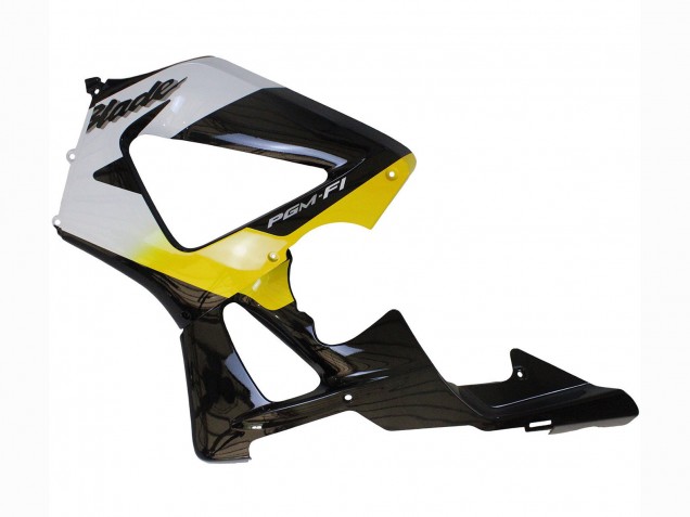 Beste Honda CBR900RR 929 Motorrad Verkleidung 2000-2001 - Weiss Gelb Glanzendes Schwarz