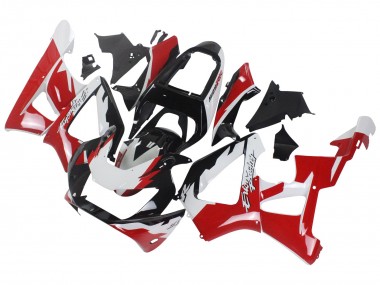 Beste Honda CBR900RR 929 Motorrad Verkleidung 2000-2001 - Weiss Rot Glanzendes Schwarz Rennen