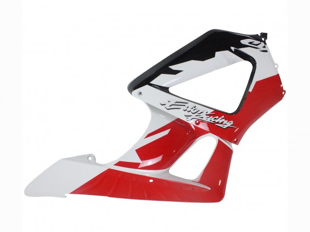Beste Honda CBR900RR 929 Motorrad Verkleidung 2000-2001 - Weiss Rot Glanzendes Schwarz Rennen