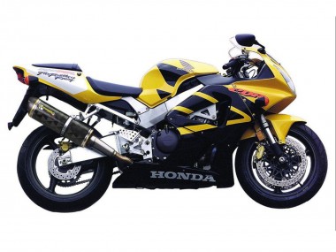 Beste Honda CBR900RR 929 Motorrad Verkleidung 2000-2001 - Gelb Dunkel Blau