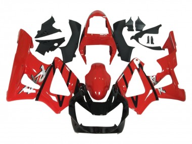 Beste Honda CBR900RR 929 Motorrad Verkleidung 2000-2001 - Rot Glanzendes Schwarz