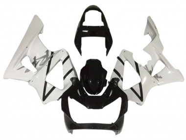 Beste Honda CBR900RR 929 Motorrad Verkleidung 2000-2001 - Weiss Glanzendes Schwarz