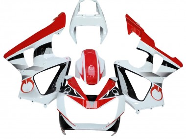 Beste Honda CBR900RR 929 Motorrad Verkleidung 2000-2001 - Weiss Rot Schwarz