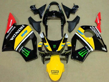 Beste Honda CBR900RR 954 Motorrad Verkleidung 2002-2003 - Glanzendes Schwarz Gelb Rot Grun Monster