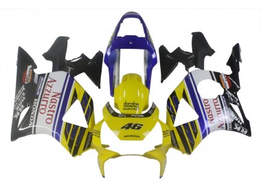 Beste Honda CBR900RR 954 Motorrad Verkleidung 2002-2003 - Blau Gelb Glanzendes Schwarz Rot Nastro Azzurro 46