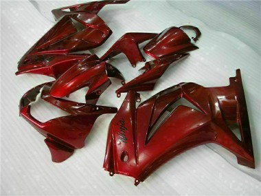 Beste Kawasaki EX250 Motorrad Verkleidung 2008-2012 - Kastanienbraun Rot